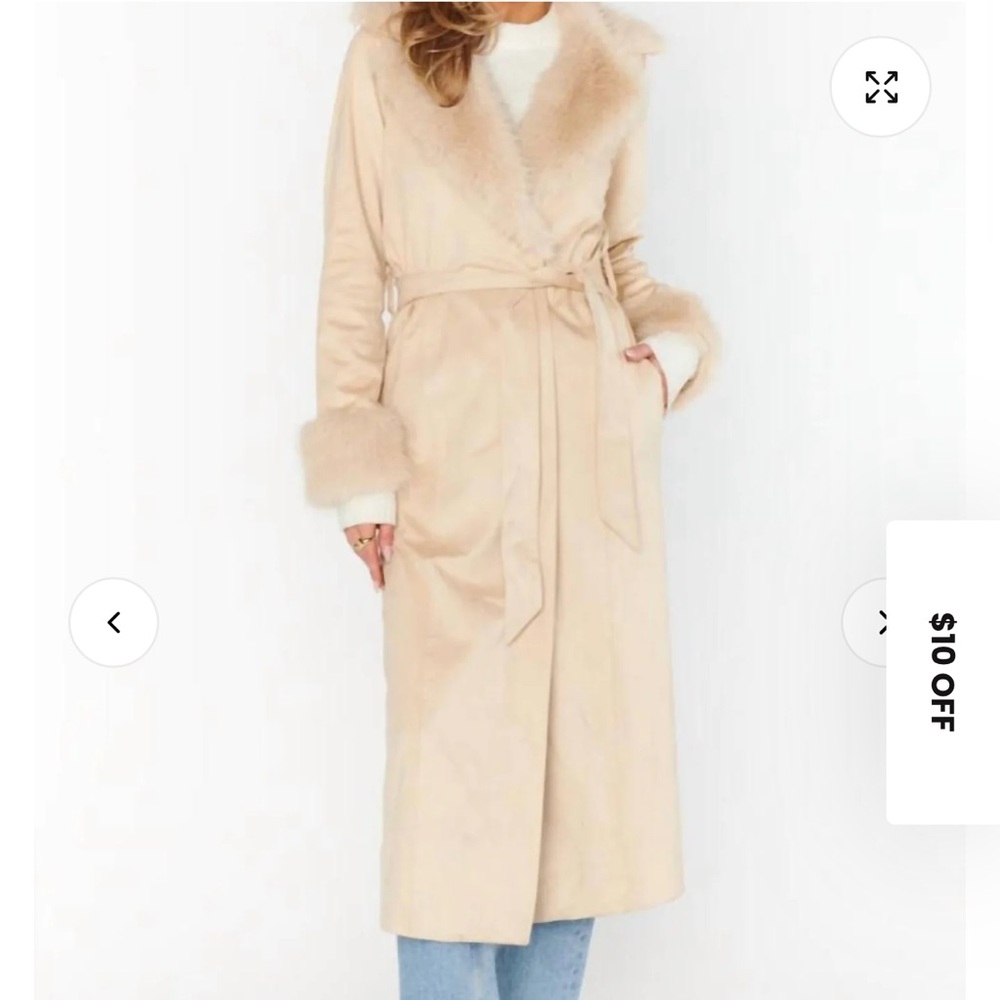 Show Me Your Mumu Penny Lane Coat Beige
